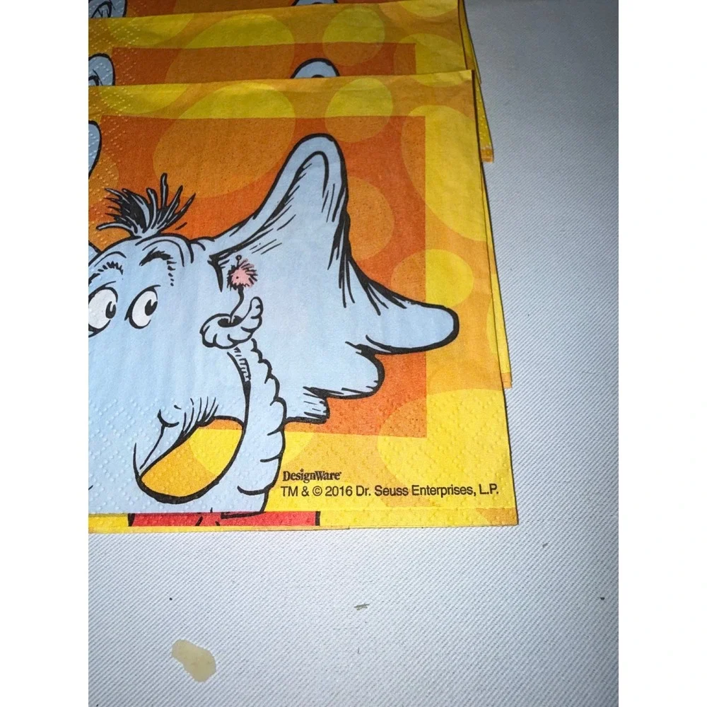 Dr Seuss Party Supplies Set DesignWare Plates Napkins Cat in the Hat Horton 2016
